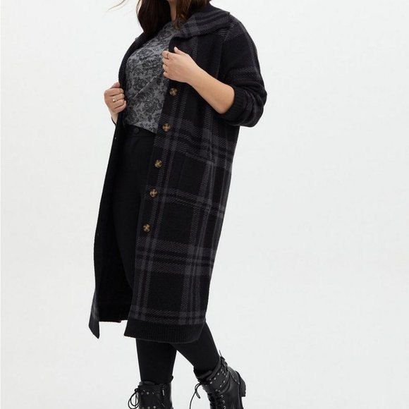 torrid Sweaters - Torrid Coatigan Collared Button-Front Sweater Womens torrid 1